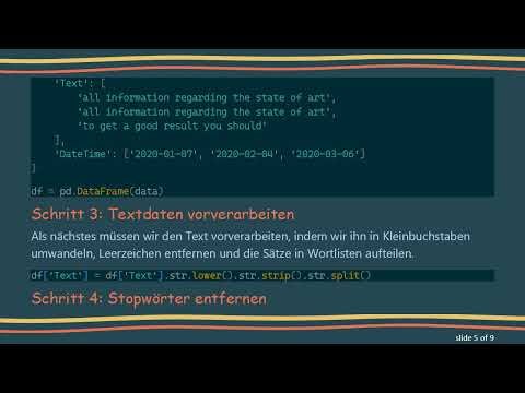 Wie man effizient Stopwörter entfernt aus der Wortfrequenz in Python