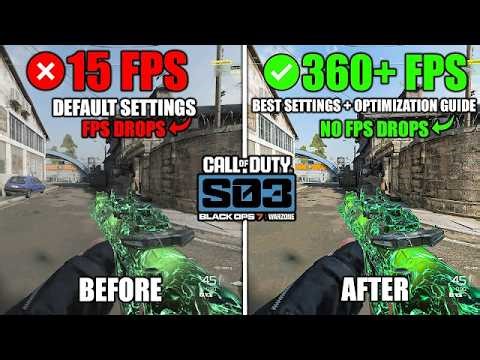 Warzone & Black Ops 7 Season 3 Optimization Guide 🔥 BEST Settings + MAX FPS & Zero Delay