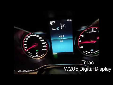 Mercedes W205 retrofit Full digital instrument cluster