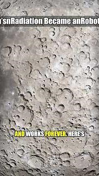The Moon's Radiation Became a Robot Highway