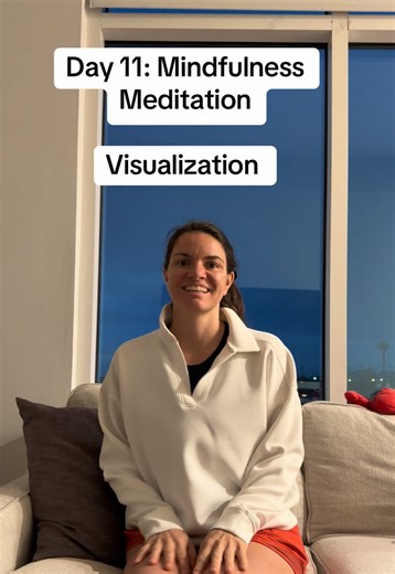 Day 11: Mindfulness Meditation! Visualization Take a few minutes to breathe and visualize a situation or event. See it exactly how you want it to be. When swimming you can do this for a big race and you will notice how your fears will go away and you will feel and do exactly what you visualized. Try it out with any part of your day! #Visualization #mindfulness #foryoupage #meditation #swim