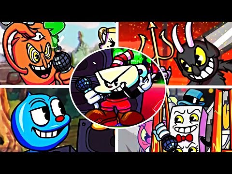 Friday Night Funkin Cuphead Mod - Cuphead a Noisy adventure! (All Bosses & Songs)