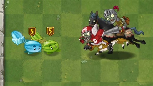 两株满阶植物vs5阶冲锋三人组