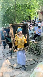 1.1K views | Famous Paintings Hit the Streets! ️ Visit Guyan Huaxiang, Lishui, China #GuyanHuaxiang #Lishui #Art #StreetArt #Jiangnan | Xiao Chen | Facebook