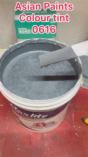 Exterior wall paint mixing I| dark colour smoke, grey ￼ colour #asmr #shorts