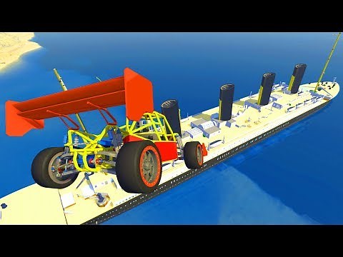 TITANIC IS BACK! Epic High speed Jumps Beamng Drive