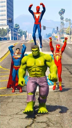 HULK X SPIDERMAN X SUPERMAN 🆚 ZOMBIE ATTACK 🧟‍♂️| Avenger VS DC | #shorts #spiderman #zombies #hulk