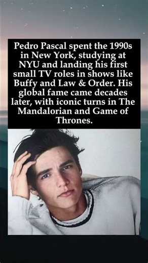 Before the Helmet: Pedro Pascal's 1990s New York Years #PedroPascal #1990s #NYU #TheMandalorian
