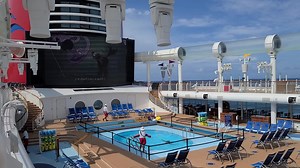 After returning from Castaway Cay, we decided to relax on the deck and enjoy "The Little Mermaid" 🧜‍♀️ | Doctor Disney
