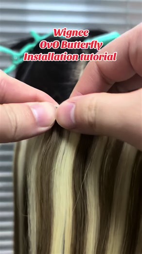 Wignee OvO Butterfly Installation tutorial #tiktokshop #hairextensions #hairextensionspecialist #ovobutterflyweftextension #wignee