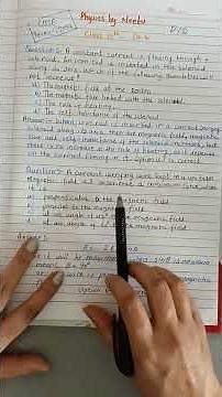 PYQs Class 12th Physics Chapter 4 #physics #class12th #magneticfield