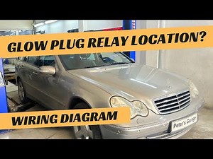 Mercedes C220 CDI W203 Glow Plug Control Module location and wiring diagram W211