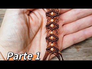 Pulseira De Macramê(Parte 1) - Tutorial Passo a Passo - Easy DIY - Criativa Macrame ✨