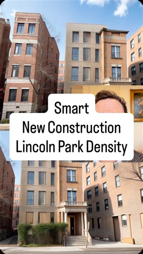 John Grafft | Professional Chicago Realtor on Instagram: "Plans have been revealed for a new residential development on a Lincoln Park side street, replacing an older low-rise building with a five-story, nineteen-unit project. The design prioritizes density and location over parking, featuring a street-level bike room and a shared rooftop deck rather than on-site car storage. The project reflects a growing trend in Lincoln Park toward walkable, transit-oriented living on smaller infill sites. De