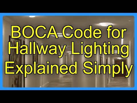 BOCA Code for Hallway Lighting Explained Simply