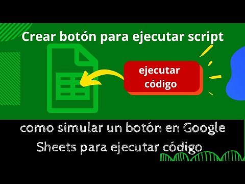 Crear BOTÓN en Google Sheets en 5 Minutos