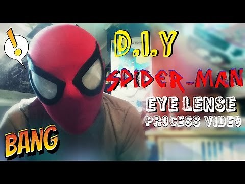 How to Make Spider-Man Eye Lenses | Process Video