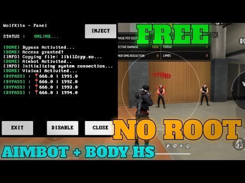 NO ROOT AIMBOT + BODY HS OB52 ANTI-BAN PANEL BODY HEADSHOT PANEL