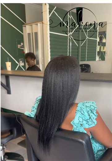 I feel like you deserve length and volume💕. Have you tried Microlinks? Micro links blends with your natural hair creating a seamless and undetectable look🌻 Why we love micro links? It's versatile and durable, minimal maintenance, lightweight, and gentle on your natural hair. Lasts up to 2 months with proper care 🔗12”& 16” Kinky straight 🔗175 Links Bookings are open for the month of May 2025 WhatsApp 065 836 6267 to secure your appointment#hair #hairinspo #microlinks #seamless #blend #hairtik