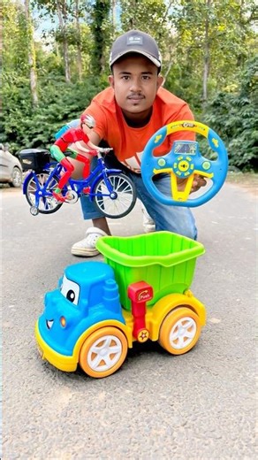 New Cycle And Remote Control Container Truck😱