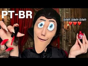 MAYA WINKY (PT-BR) ASMR — Drácula do Hotel Transylvania faz suas unhas 🥀 Manicure relaxante #asmr