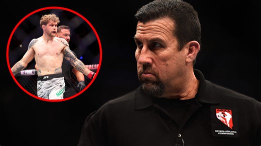 Iconic referee says controversial 'under review' UFC Perth call may have led to 'mental breakdown'