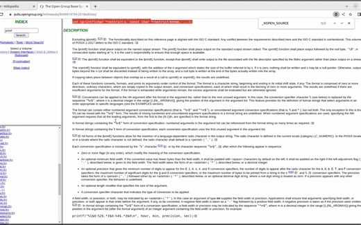 6. POSIX Programmer Documentation