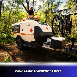 147K views · 2.1K reactions | Panoramic teardrop camper ventures into the American wilderness. | Startup Selfie | Facebook