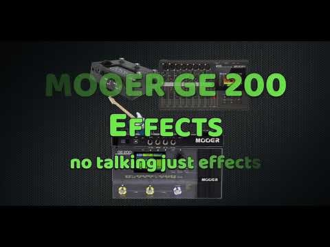 MOOER GE 200 (Listen to all 70 preset effects)