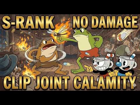Cuphead: Clip Joint Calamity (Ribby and Croaks) Boss Fight