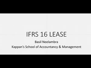 IFRS 16 LEASES (ACCA FR)