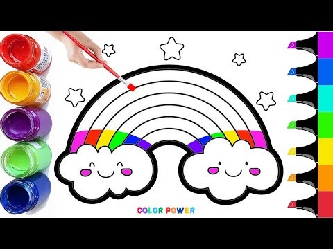 How To Draw a Magical Rainbow Cloud | Step by Step Tutorial
