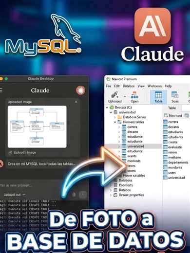 Claude code - De imagen a Base de datos. #mysql #claude #basededatos #chatgpt
