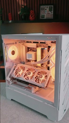 GEIL Memory Gemini RGB DDR5 Sticks inside this XPG Build #pcbuild #pc #desksetup #gaming #gamingpc