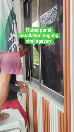 fluted panel installation/wpc installation/new design wpc panel installation