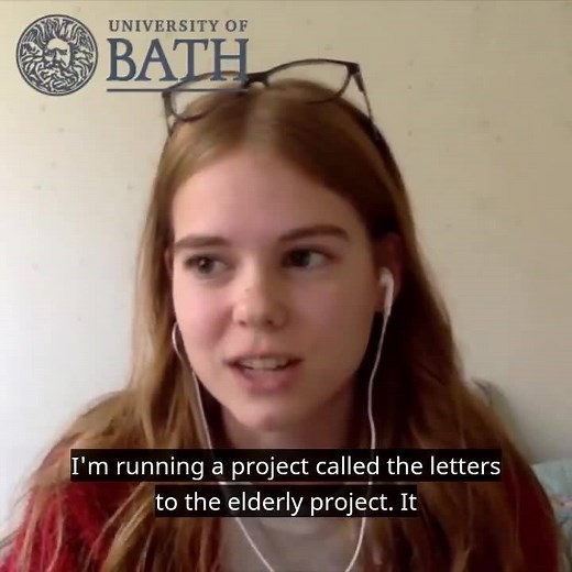 2.5K views · 56 reactions |  This Christmas, our students are writing letters to care home residents. Gold Scholar Hannah is leading on the 'letters to the elderly' project, an initiative encouraging students to write to lonely older people across the south west. #CompassionateChristmas | University of Bath | Facebook