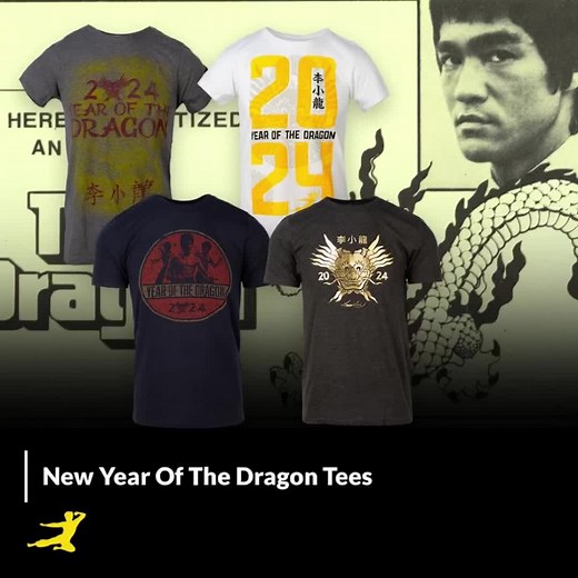 Bruce Lee on Instagram: "All new Year of the Dragon tees are in stock and ready to ship! Get yours right here from the Bruce Lee Official Store 👉 link in bio 🔗 shop.brucelee.com"