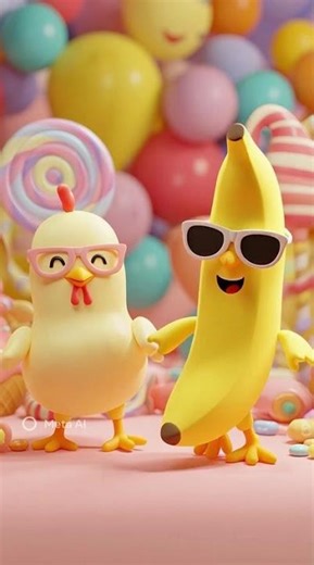 Chicken Banana Funny Rhyme 🍌🐔 | Kids Dance Song