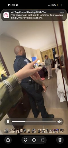 we were in NC for a work training, literally about to watch a movie and i got 2 notifications on my phone saying an airtag had been detected following me for 7 HOURS!!!😳we called the police and they showed up and checked and said if it pinged again to call them back and IT DID😭 so they came back and couldn’t find it EVEN THOUGH ITS STILL ACTIVLY TRACKING ME??? so ari said she’ll shoot them with her milk🤣 btw this would ONLY HAPPEN TO ME🧍🏻‍♀️ and the officer was really nice so we do apprecia