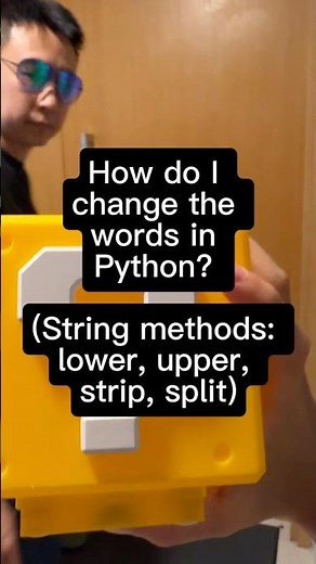 How do I change the words in Python? (String methods: lower, upper, strip, split)#python #kidscoding
