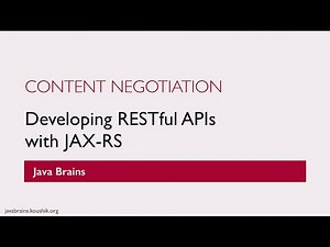 REST Web Services 31 - Content Negotiation
