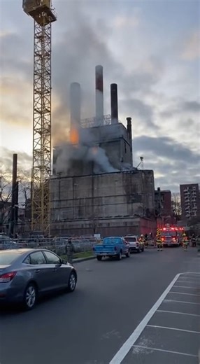 Factory Fire Turns Catastrophic as Wall Gives Way | Ok Sorry