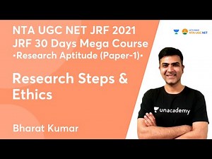 Research Steps & Ethics | Paper -1 | NTA UGC NET-JRF 2021 | Bharat Kumar