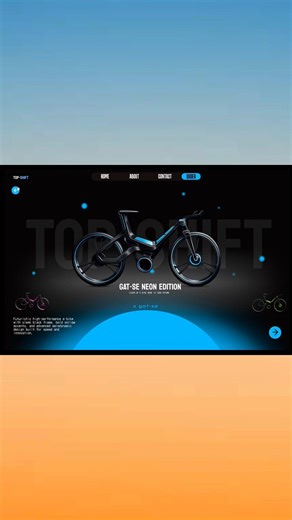 Need bike web design! #css #javascript #python #design #developer #coding #shorts