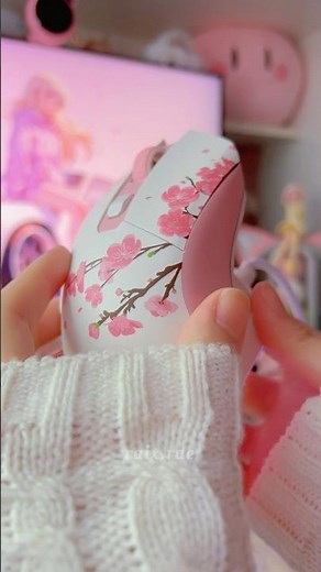 Prettiest gaming mouse! 💕 12k dpi custom macros 🌸 Dareu EM901X 🌸 #gamingsetup #unboxing #tech