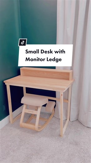 DIY Small Desk with Monitor Ledge Build Plans