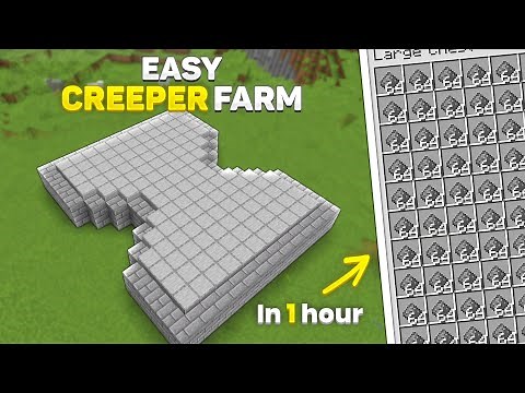 Minecraft Easy Creeper Farm 1.21+ | best 1.20 creeper farm tutorial