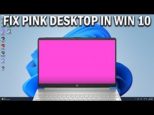 How To Fix Desktop Turns Pink or Purple in Windows 10 - Easy Fix