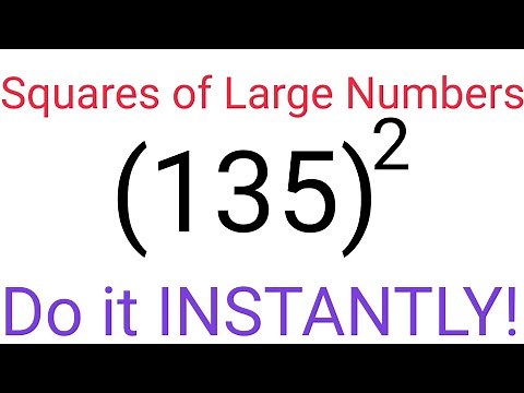 Shortcut to find square of any LARGE number INSTANTLY!