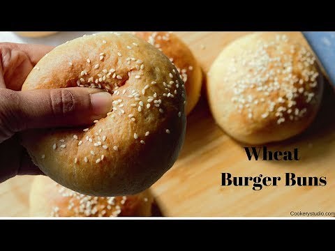 Eggless Whole Wheat Burger Buns Recipes | How to make wheat burger buns | Soft and perfect atta buns